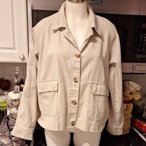 t Curve AppealWomen's Cream Jacket Size XL